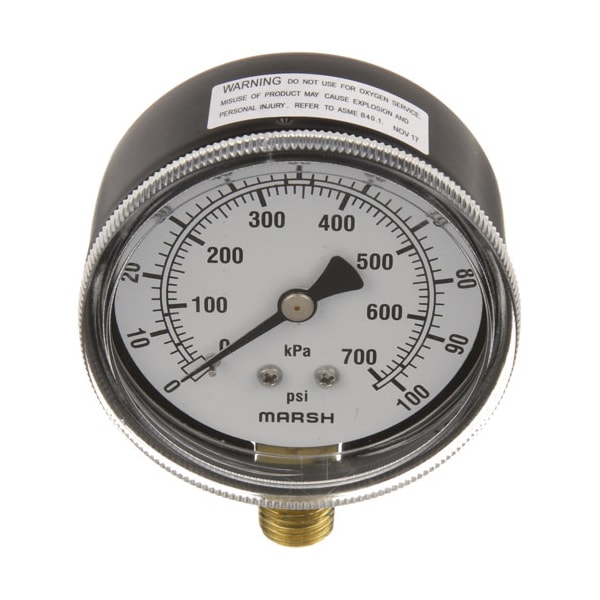 Pressure Gauge 2-1/2, 0-100Psi